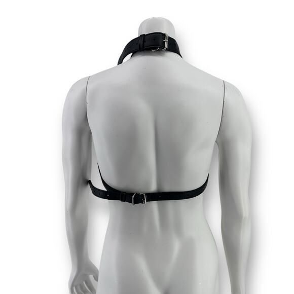 Faux Leather Chest Harness One Size Buckle Closure - Picture 6 of 6